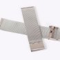 14mm Ladies&acirc;��Cool Mesh Bracelet Watch Band in Silver Solid Stainless Steel with