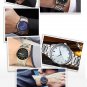 BINLUN Stainless Steel Watch Bands with Straight Curved End 5 Color(Gold, Sliv