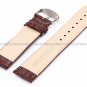 24mm Brown PU Leather Watch Band Strap For Men Women WB2409