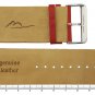 Red Calf Leather Band Replacement, Pin Clasp, 26mm Strap Top Quality Genuine