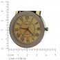 New Arrival Vintage Cow Leather Brown Wide Strap Casual Copper Button Pale Gold
