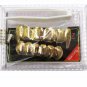 Grillz Vampire Fangs 14k Gold Plated Fang Grillz Set Vampire Teeth Free US Ship