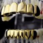 Grillz Vampire Fangs 14k Gold Plated Fang Grillz Set Vampire Teeth Free US Ship