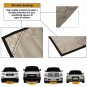 Rydell Auto Accessories Magnetic Windshield Snow Cover - Sun Shade Protector - L