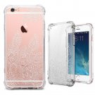 iPhone 6S Plus Case, iPhone 6 Plus Clear Case, MISS ARTS White Floral Mandala Sh