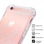 iPhone 6S Plus Case, iPhone 6 Plus Clear Case, MISS ARTS White Floral Mandala Sh