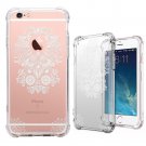 iPhone 6S Case, iPhone 6 Clear Case, MISS ARTS White Floral Premium Shock Absorp