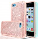 iPhone 5C Case,iPhone 5C Glitter Case with HD Screen Protector,LeYi Bling Cute G