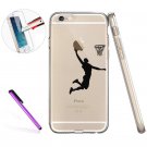iPhone 6S Case,iPhone 6 Case,LEECOCO Creative Print Transparent TPU Soft Back Co