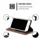 Luxury Genuine Leather Wallet Flip Case Protective Cover For iPhone 5 / 5S