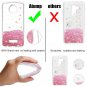 iPhone 4S Case with HD Screen Protector, Atump Floating Sparkle Glitter Moving L