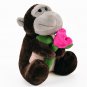 VALENTINES DAY GIFT Plush Orangutan Hold Rose Animal Monkey I Love You US Ship