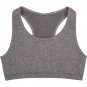 New Balance Big Girls' Performance Sport Bras, Grey Heather, 14