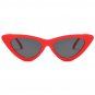 LKEYE-Goggles Vintage Cat Eye Sunglasses Retro Kurt Cobain Glasses LK1739 Red Fr