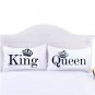 Wedding Pillow Cover Bedding Couples for Wife Queen and Husband King Anniversary