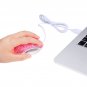 Rose Crystallized Blue light Optical Computer Desk USB Mouse with Crystals