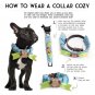 Small Dog Collar Cover with Black White Bowtie US Free fast shipping