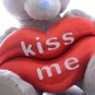 Plush Bear Kiss Me Lips GIFT FOR HER Valentine's Day Love US Free fast shipping