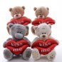 Plush Bear Kiss Me Lips GIFT FOR HER Valentine's Day Love US Free fast shipping