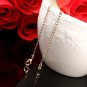 Rose Pendant Necklace 18k Gold Plated Valentines day Jewelry Gift Fast Free ship