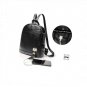 Hot Style Women Real Genuine Leather Backpack Fashion Bag USB Charger Port
