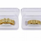 Vampir 18K Gold/Silver Plated Zirconia Row Mouth Teeth Grillz Grills