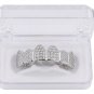 Vampir 18K Gold/Silver Plated Zirconia Row Mouth Teeth Grillz Grills