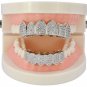 Vampir 18K Gold/Silver Plated Zirconia Row Mouth Teeth Grillz Grills