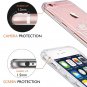 For iPhone 6 Plus Case  White Henna Mandala Floral Case, Transparent Plastic