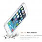 For iPhone 6 Plus Case  White Henna Mandala Floral Case, Transparent Plastic
