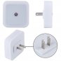 6 Pack Plug in LED Night Light Wall Lamp with Dusk to Dawn Sensor White 0.5w