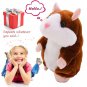 Talking Hamster Electronic Plush Toy Mouse Pet Sound Soft Cute Gift Kid Children