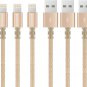3 Pack 6 Ft Lightning Cable Heavy Duty iPhone 8 7 6 5 Charging Cord USB Charger