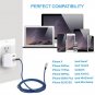 3 Pack 6 Ft Lightning Cable Heavy Duty iPhone 8 7 6 5 Charging Cord USB Charger