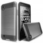 LG X Power / LG K6P / LG K210 Case Hybrid Dual Layer Shockproof Metal Brushed