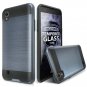 LG X Power / LG K6P / LG K210 Case Hybrid Dual Layer Shockproof Metal Brushed