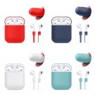 Case Cover for Apple AirPods + AirPod Strap Silicone Protective Charging Sport