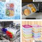 10 Meal Prep Containers Food Storage Reusable 3 Compartment Plastic Microwavable