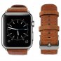 Leather Band for Apple Watch 42mm Strap iWatch Series 1 2 3 Wrist Bracelet Brown