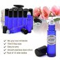 Cobalt Blue Glass Roll On Bottle Essential Oil Roller Ball Bottles 10ml 24pc SET
