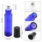 Cobalt Blue Glass Roll On Bottle Essential Oil Roller Ball Bottles 10ml 24pc SET