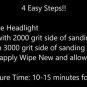 Car Truck Headlight Lens UV Protection Wipes Clear System Restore Kit Cleaner
