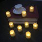 9 Pcs Moving Wick LED Flameless Candles with Remote Control Timer Tea lights