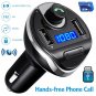 Car Bluetooth Wireless FM Radio Adapter USB Charger SD Audio Receiver HandsFree
