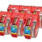 3M Scotch 6 Rolls Shipping Packing Tape w/ Dispenser Heavy Duty Clear Tape 800in