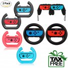 Mario Kart Steering Wheel for Nintendo Switch Joy-Con 2 Pack Grips Black