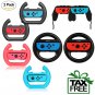 Mario Kart Steering Wheel for Nintendo Switch Joy-Con 2 Pack Grips Black