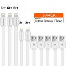 Lightning Cable For Apple iPhone 8 7 7 Plus 6 USB Charging Cord Sync Data 4 Pack