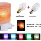 Himalayan Salt Plug in LED Night Light Wall Lamp Nightlight Multi Color Changing