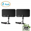2 Pack Thin Flat Indoor Antenna HD High Def TV Fox Scout HDTV DTV TVScout TVFox